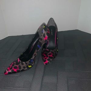 Nine West Multi-Colored Leopard Pumps